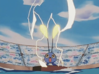 Chinchou usando chispa.