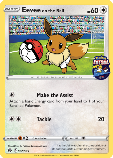 Archivo:Eevee on the Ball (Pokémon Futsal TCG).png