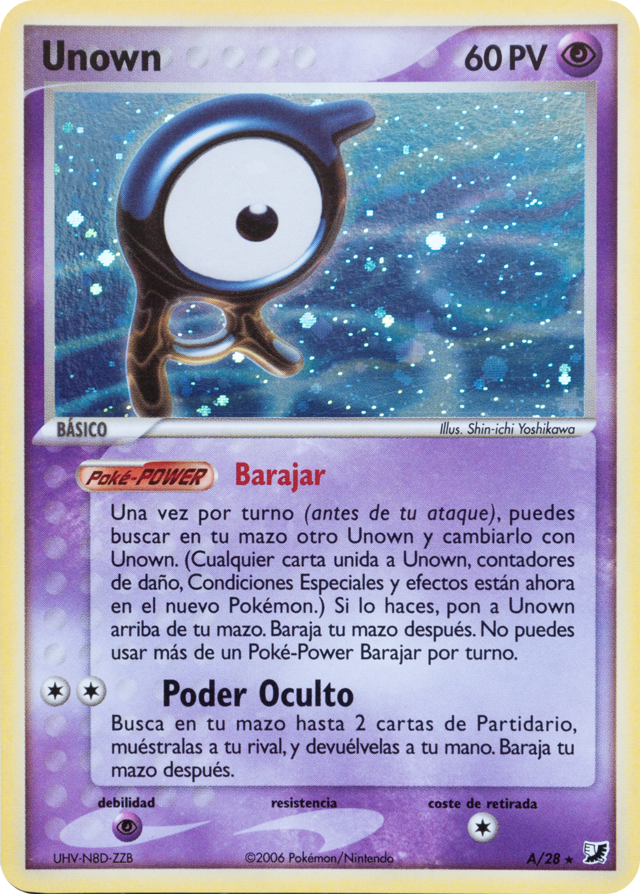 Unown (Fuerzas Ocultas A TCG) - WikiDex, la enciclopedia Pokémon