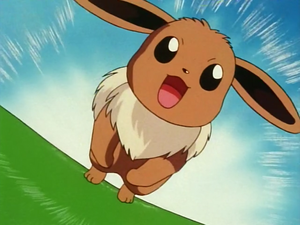 Eevee usando derribo.