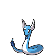 Icono de Dragonair en Pokémon Escarlata y Púrpura