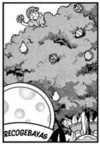 Área de recogebayas en el manga.
