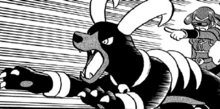 Houndoom usando mordisco.