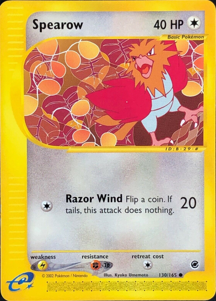 Archivo:Spearow (Expedition Base Set TCG).png