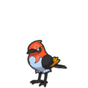 Icono de Fletchinder en Pokémon Escarlata y Púrpura