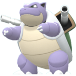 Imagen de Blastoise variocolor en Pokémon Diamante Brillante y Pokémon Perla Reluciente