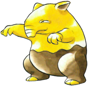 Drowzee en Pokémon Rojo y Verde.