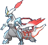 Imagen de Kyurem blanco activo en Pokémon X, Pokémon Y, Pokémon Rubí Omega, Pokémon Zafiro Alfa, Pokémon Sol, Pokémon Luna, Pokémon Ultrasol y Pokémon Ultraluna