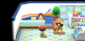 Interior de la tienda Pokémon de Ciudad Corazón.