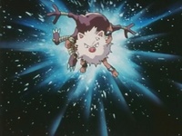 Primeape de Ash usando movimiento sísmico.