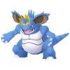 Nidoking con corona