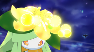 Lilligant de Samina usando rayo solar.