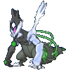 Imagen de Kyurem negro activo variocolor en Pokémon X, Pokémon Y, Pokémon Rubí Omega, Pokémon Zafiro Alfa, Pokémon Sol, Pokémon Luna, Pokémon Ultrasol y Pokémon Ultraluna