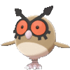 Imagen de Hoothoot en Pokémon Espada y Pokémon Escudo