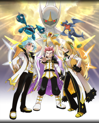 Artwork de Máximo junto a Cintia y Lance del quinto aniversario.