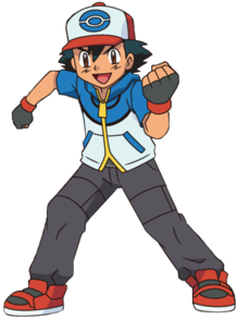 Ash en la serie Negro y Blanco (Unova/Teselia).