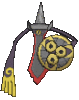 Imagen de Aegislash filo variocolor en Pokémon X, Pokémon Y, Pokémon Rubí Omega, Pokémon Zafiro Alfa, Pokémon Sol, Pokémon Luna, Pokémon Ultrasol y Pokémon Ultraluna