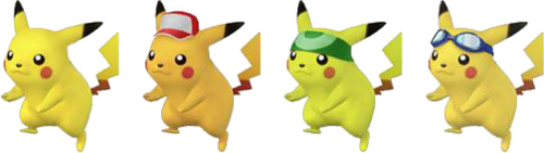 Paleta de colores de Pikachu en SSBB.