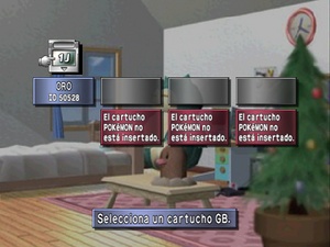 Pantalla de selección de cartucho