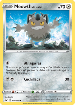 Carta de Meowth de Galar