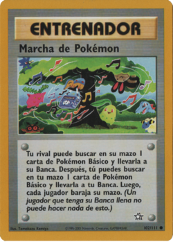 Carta Marcha de Pokémon