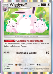 Versión de la carta en Festival Brillante