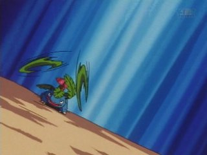 Venusaur usando Hojas Navaja/Hoja Afilada.