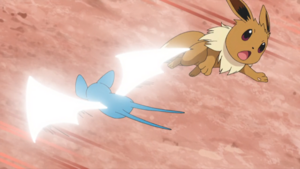 Zubat de Rapp usando Ataque de Ala/Ataque Ala.