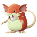 Imagen de Raticate variocolor macho en Pokémon: Let's Go, Pikachu! y Pokémon: Let's Go, Eevee!