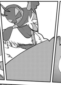 Lokix de Violet usando doble patada.