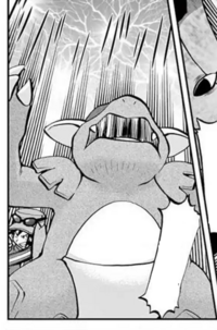 Kangaskhan usando rayo