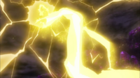 Pikachu de Ash usando rayo/atactrueno en la P20.