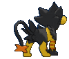 Imagen posterior de Luxray variocolor hembra en Pokémon X, Pokémon Y, Pokémon Rubí Omega, Pokémon Zafiro Alfa, Pokémon Sol, Pokémon Luna, Pokémon Ultrasol y Pokémon Ultraluna
