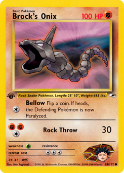 Carta de Brock's Onix