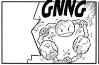 Geodude de Brock usando doble filo.