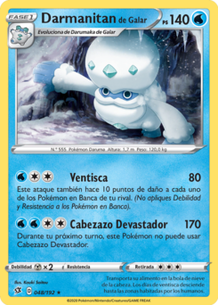 Carta de Darmanitan de Galar