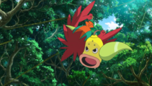 Weepinbell usando atizar