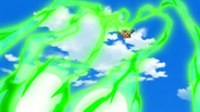 Chespin usando pin misil.