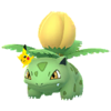 Ivysaur con gorro de Pikachu