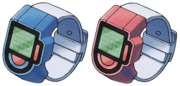 Modelos de Poké Reloj en Pokémon Diamante y Pokémon Perla.