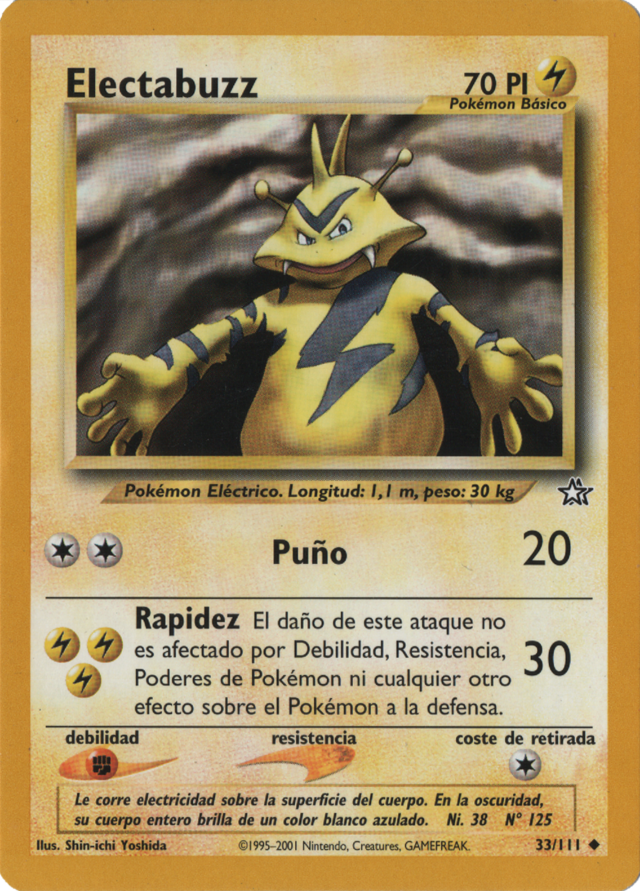 Electabuzz (Neo Gnesis TCG) - WikiDex, la enciclopedia Pokmon