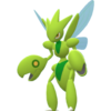 Imagen de Scizor variocolor hembra en Pokémon Diamante Brillante y Pokémon Perla Reluciente
