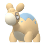 Imagen de Numel variocolor hembra en Pokémon Diamante Brillante y Pokémon Perla Reluciente