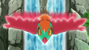 Hawlucha usando plancha voladora.
