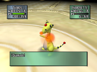 Un Ampharos quemado en Pokémon Stadium 2.