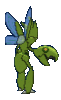 Imagen posterior de Scizor variocolor macho en Pokémon X, Pokémon Y, Pokémon Rubí Omega, Pokémon Zafiro Alfa, Pokémon Sol, Pokémon Luna, Pokémon Ultrasol y Pokémon Ultraluna