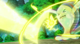 Wobbuffet usando manto espejo.