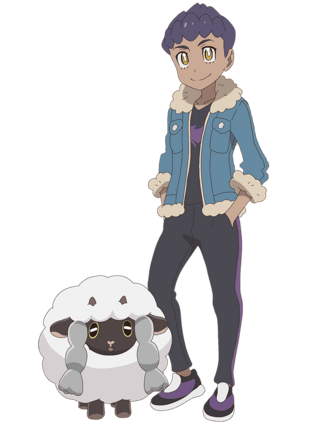 Artwork oficial de Paul en Pokémon: Alas del crepúsculo.