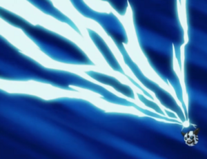 Glalie usando rayo hielo.