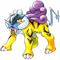 Raikou en Pokémon Oro y Plata.